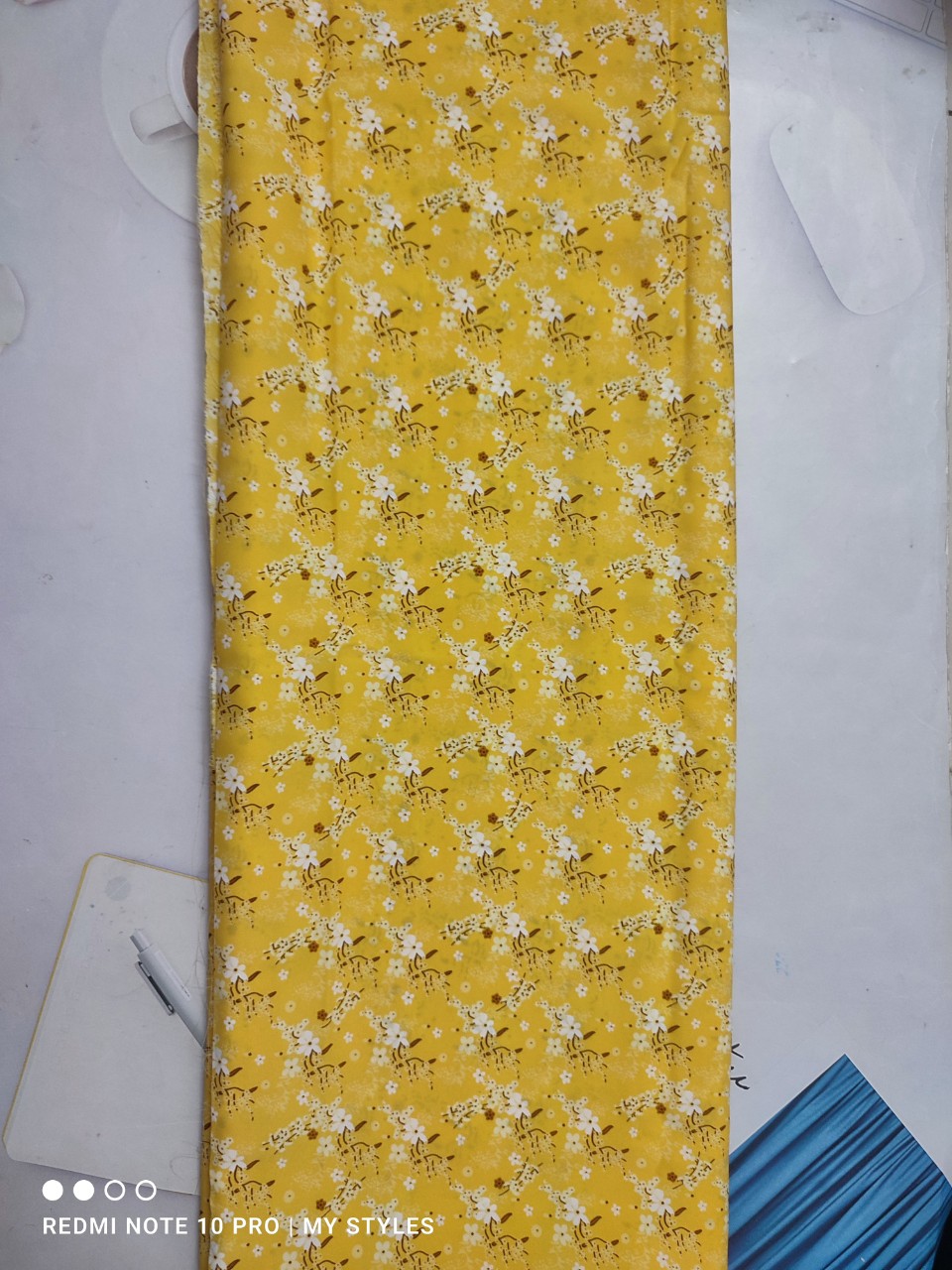 2m Vải lụa lạnh hoạ tiết hoa nhí (2) - lụa Mango chính phẩm