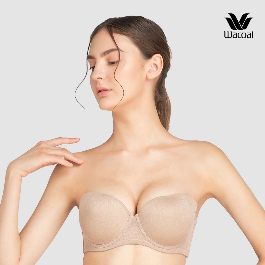 Áo lót Wacoal VVB5802 có gọng (có size lớn) chống tuột mút dày 3cm có khe nhét mút áo quây tháo dây - VB5802