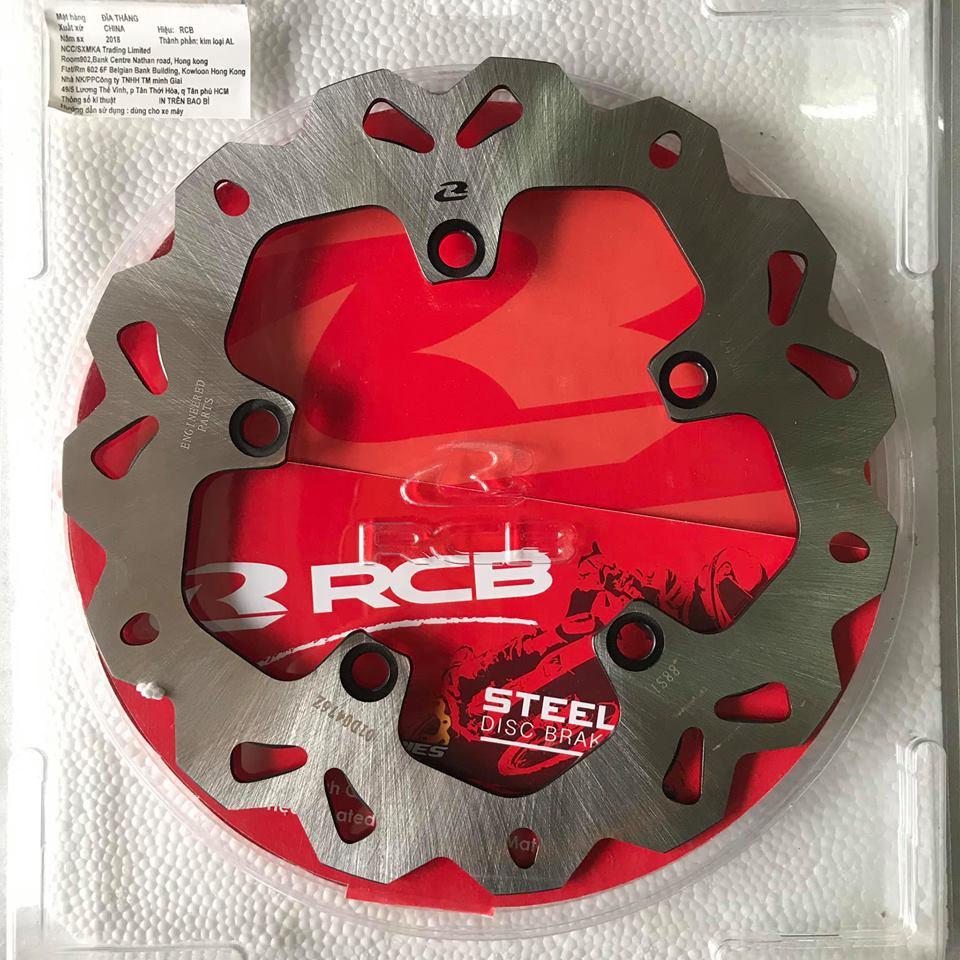 Cặp đĩa thắng RCB gắn Exciter 150 size Zin
