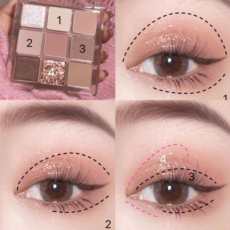 Bảng Phấn Mắt DIKALU Coco Venus 9 màu