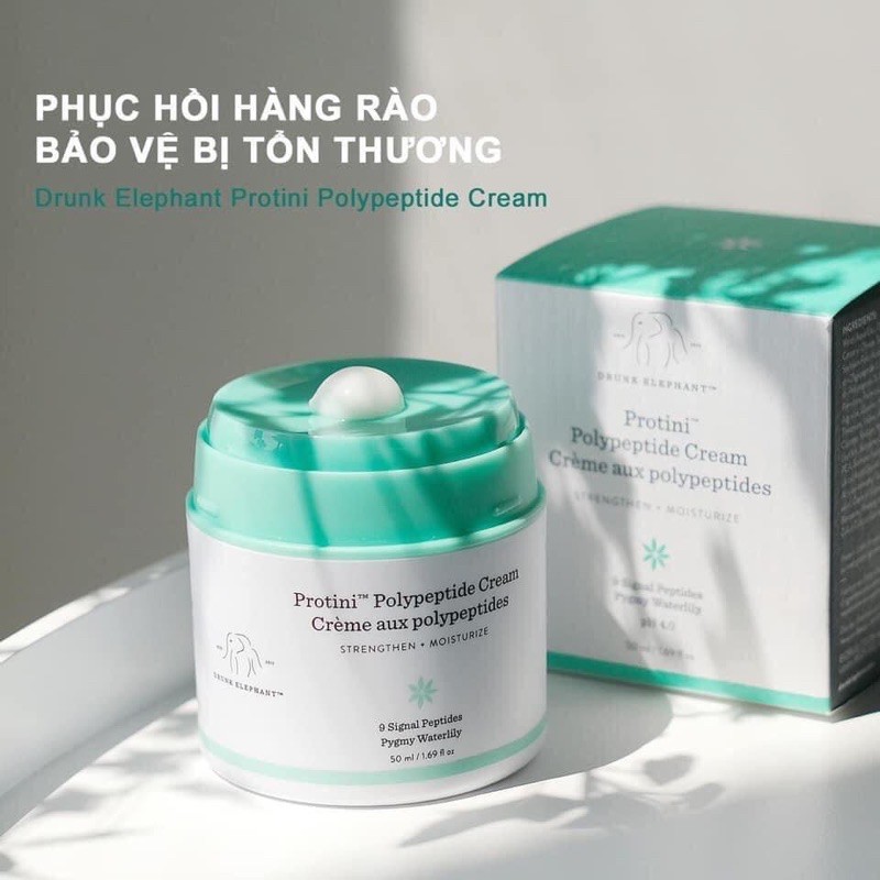 [Full 50ml] Kem Dưỡng Drunk Elephant Protini Polypeptide Cream giúp  phục hồi cấp ẩm sâu cho da