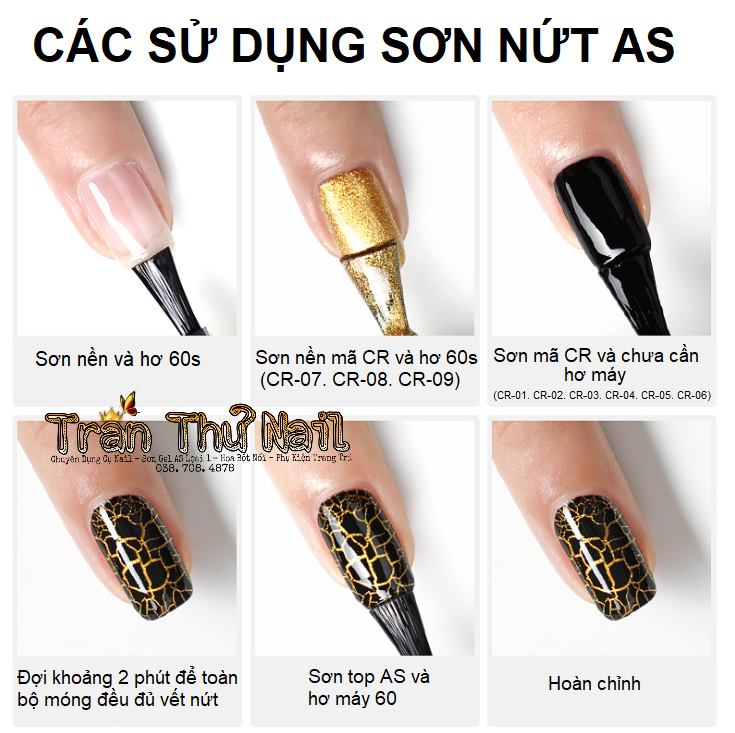 Sơn gel AS - sơn nứt mã CR