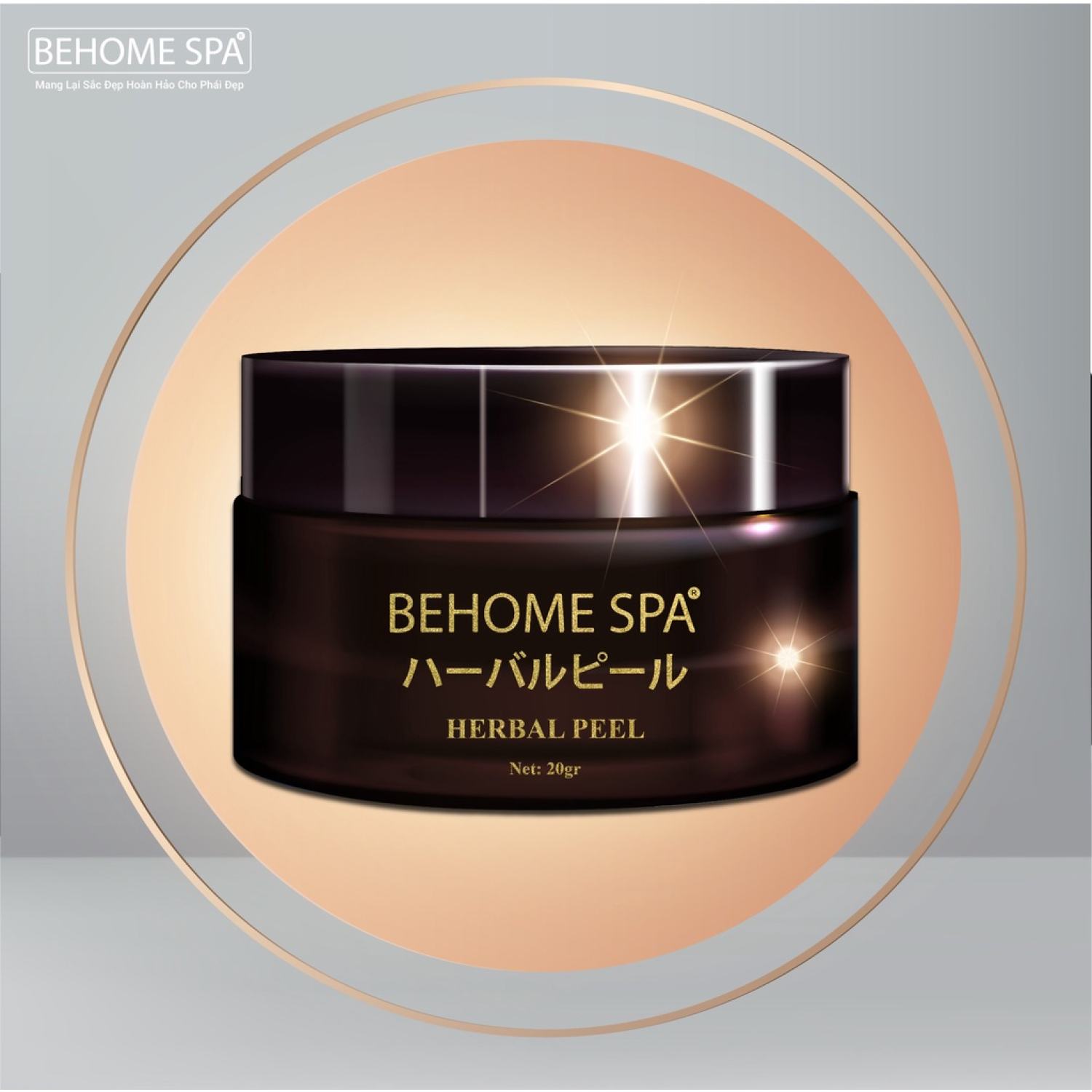 Combo phục hồi da Behome Spa (peel da sinh học+ kem dưỡng da mặt+ tinh chất tái tạo da)