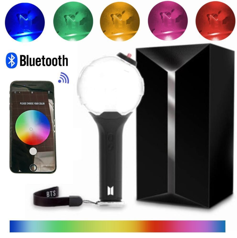 Lighstick BTS Bluetooth Ver.3 unoff LED Nhiều Màu gậy cổ vũ ánh sáng hòa nhạc phát sáng nhóm nhạc idol Hàn quốc tặng ảnh army