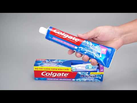 [HCM]Kem Đánh Răng Colgate MaxFesh 230g tặng kèm bàn chải đánh răng