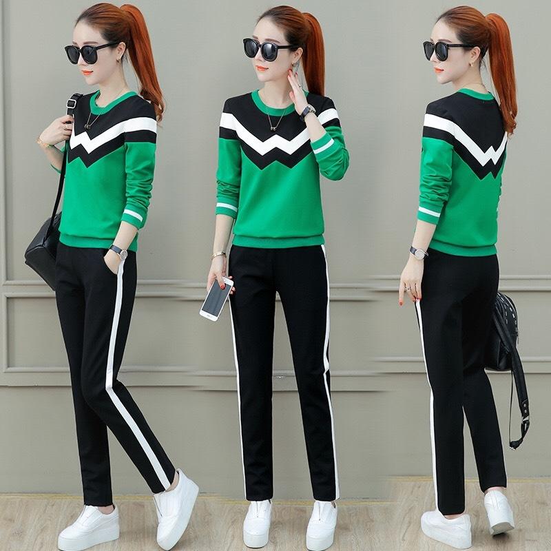ĐỒ BỘ THỂ THAO THU ĐÔNG NỮ CAO CẤP PHỐI MÀU