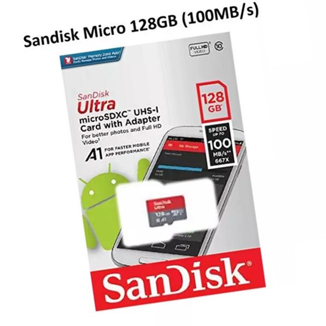 Thẻ nhớ micro SD sandisk Ultra A1 128GB SDXC 100Mb/s(1)