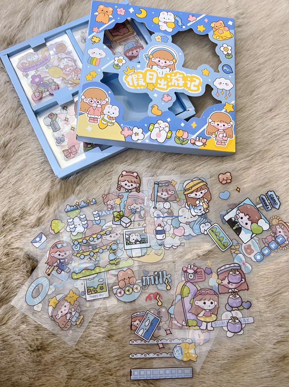 bộ sticker 100 tấm siêu cute