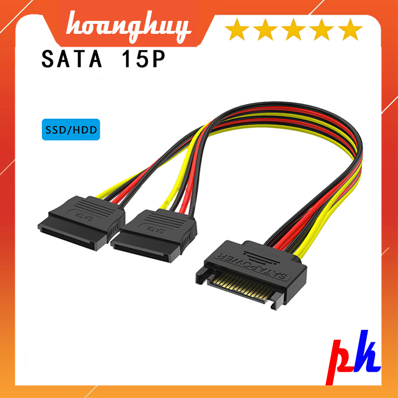 Cáp nguồn sata 1 ra 2 | chia nguồn sata 1 ra 2