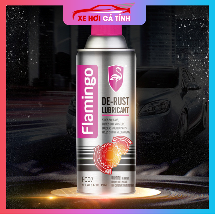 Chai xịt tẩy rỉ sét trên kim loại cho xe máy, ô tô đánh bóng kim loại loại cực mạnh F007