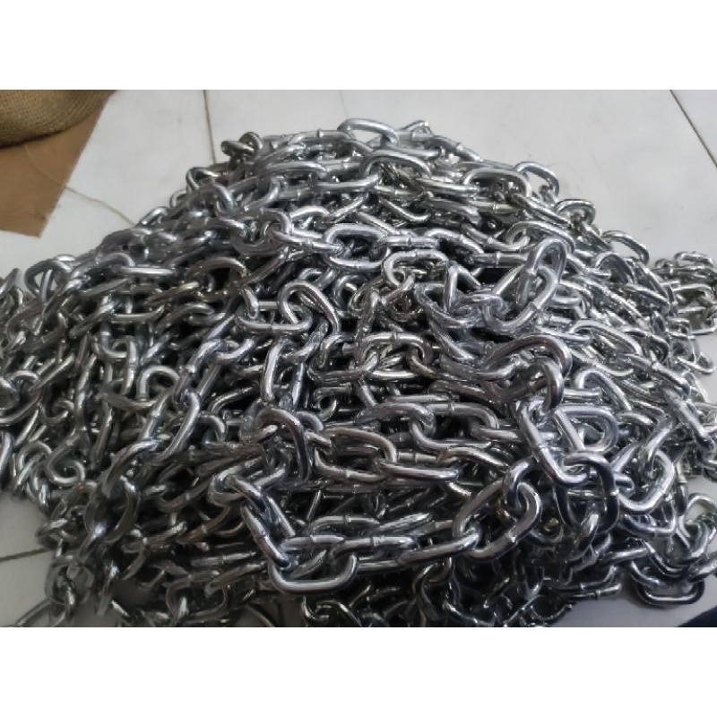 1m Dây xích sắt mạ kẽm dày 6li chắc chắn,dây xích