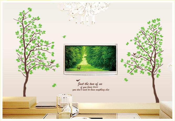 [HCM]Decal trang trí Cây lớn - dán được nhiều kiểu