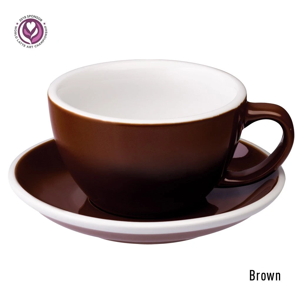 Ly Cà Phê Egg 300ml Espresso Cup & Saucer (Màu Cơ Bản) - Loveramics