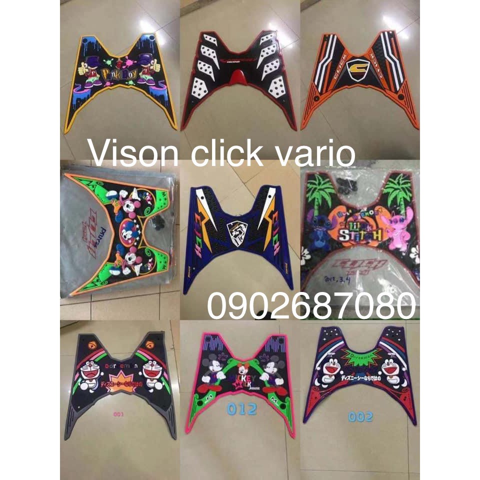 THẢM LÓT CHÂN HÌNH THÚ CLICK -  VARIO  125 - 150