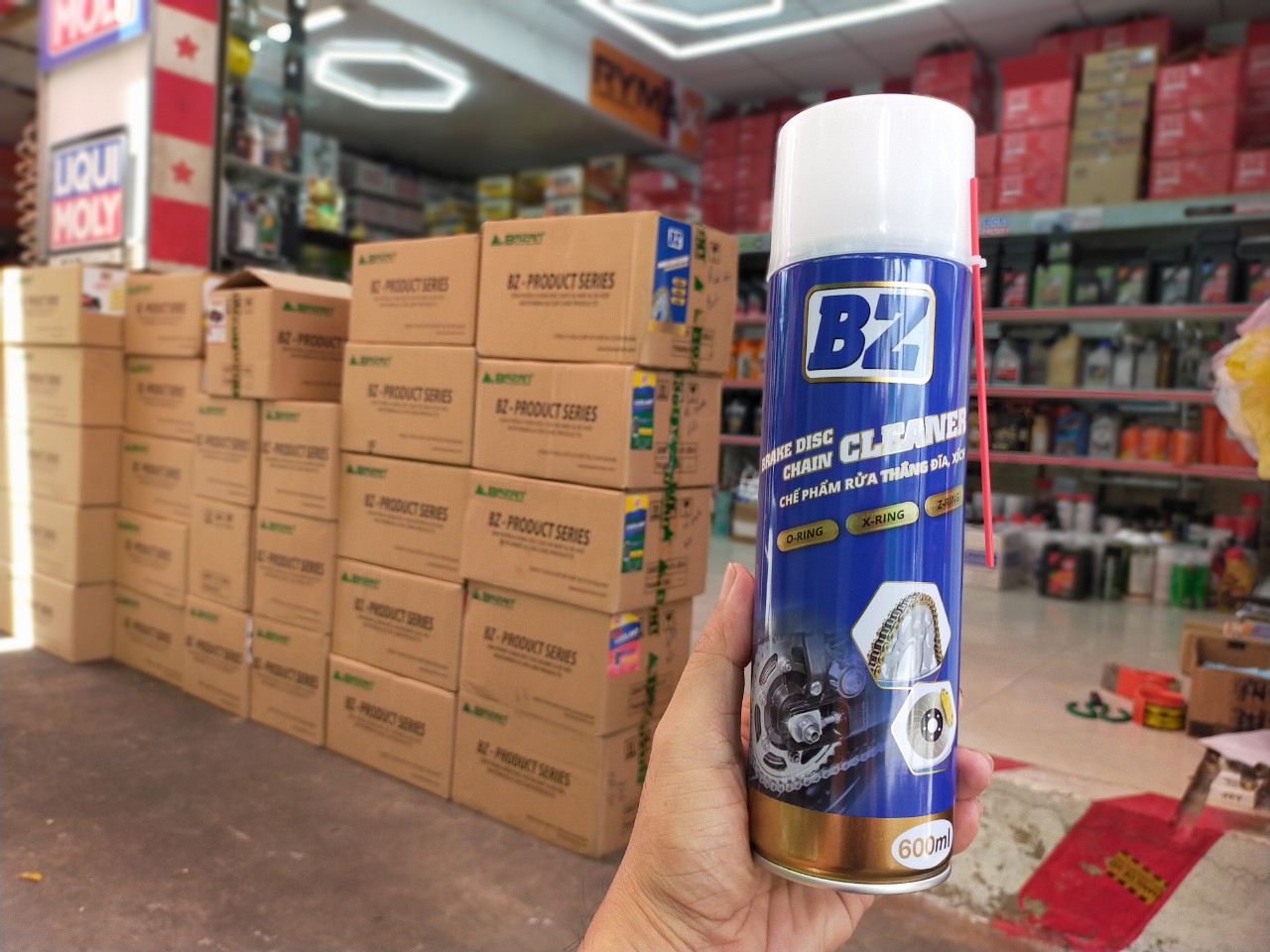 Chai rửa sên, vệ sinh sên BZ Chain clean 600ML