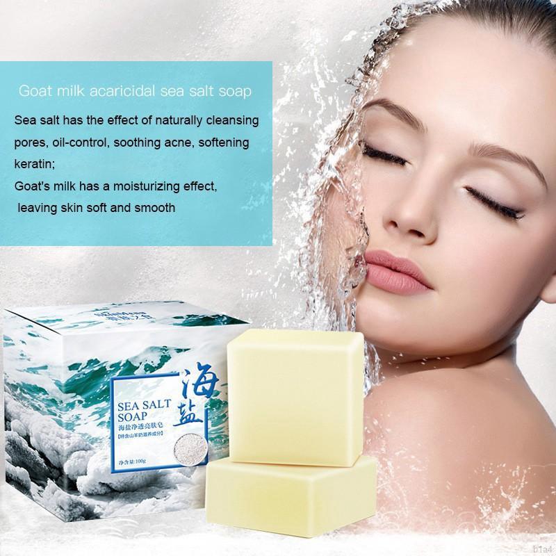 Soáp xà phòng muối biển giảm mụn/ viêm da SEA SALT SOAP xà phòng làm giảm mụn và thâm
