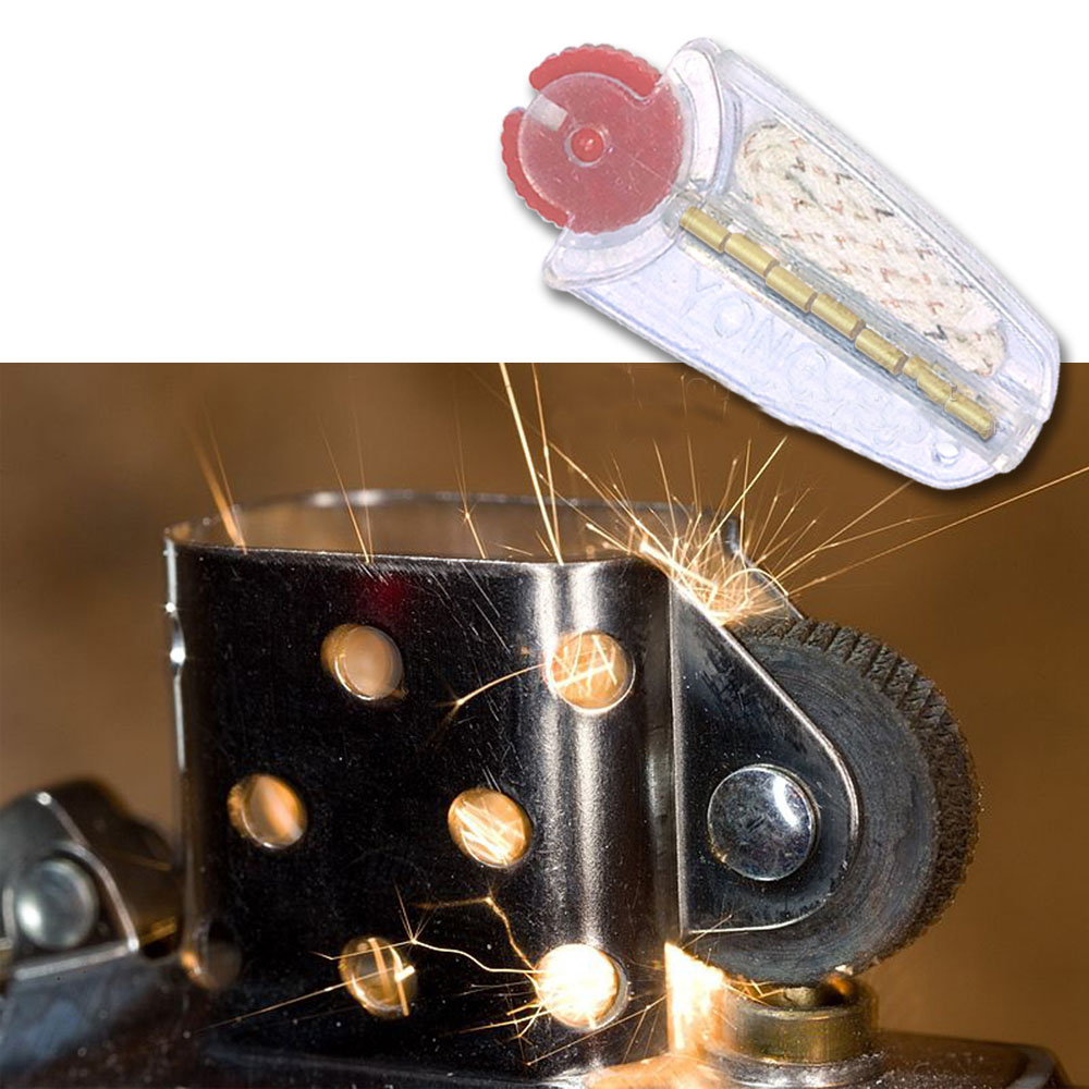 [Mã HLBEST99 giảm 15% đơn 99k] Đá zippo bộ đá bấc dùng cho zippo ( 7 viên đá vàng + 1 dây bấc )