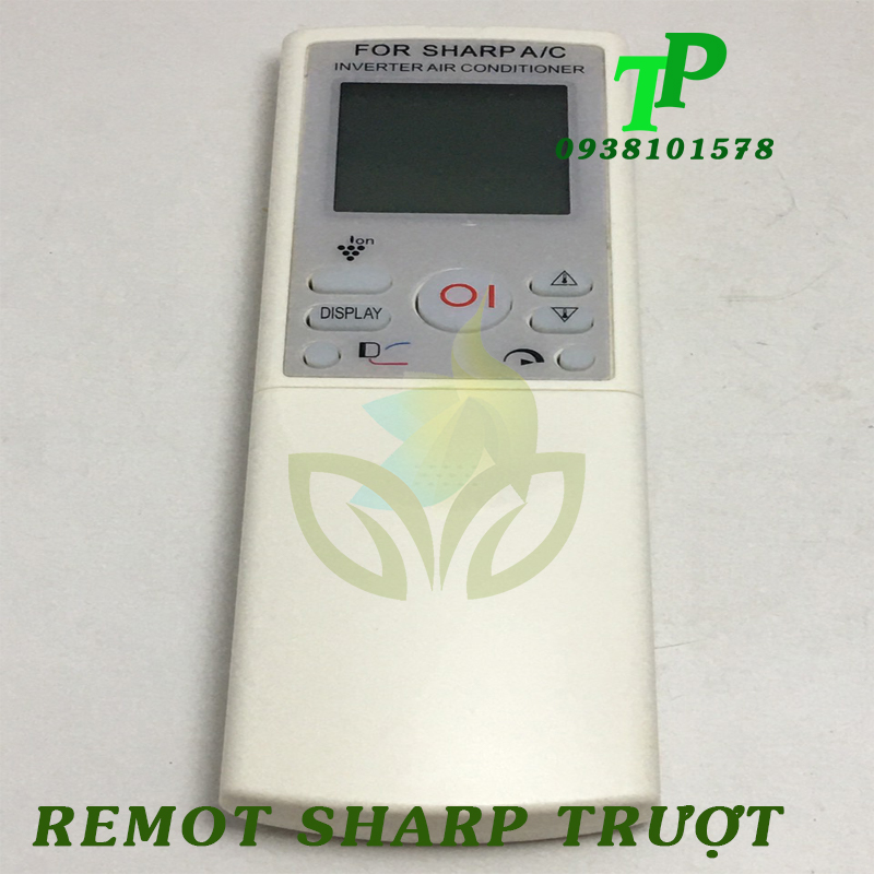 Điều Khiển, Remote Máy Lạnh Điều Hòa Sharp Trượt (Tặng Kèm Pin)