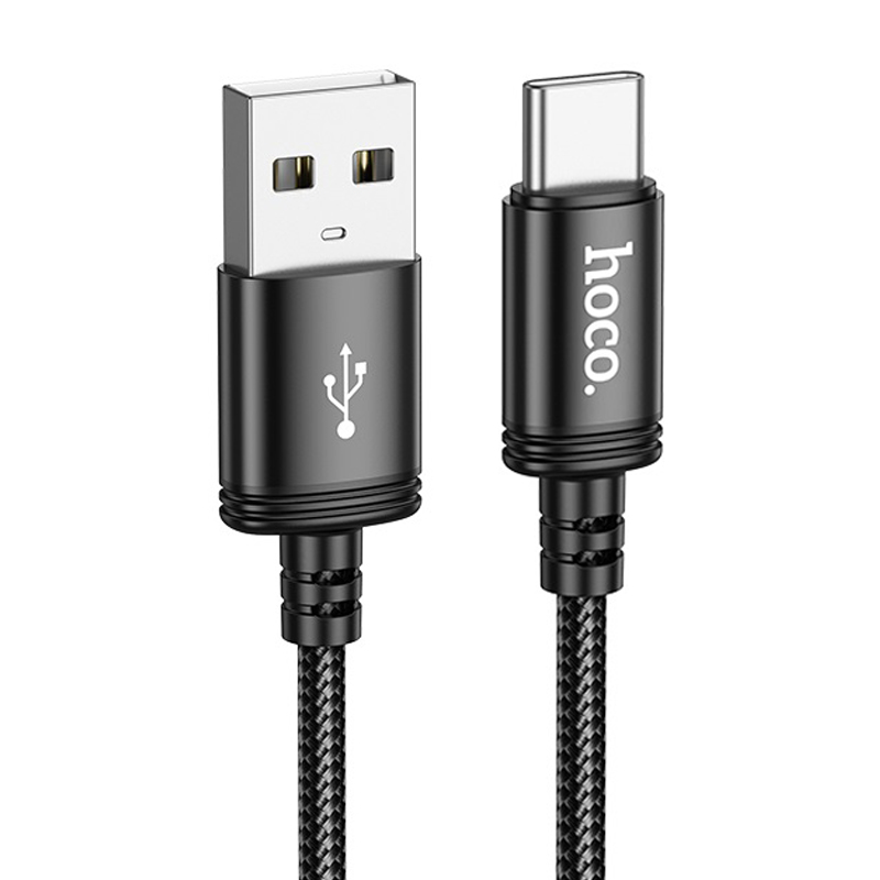 Cáp sạc 3A Hoco X89 chân Type-C dây dù bện cho Android dài 1M ( Đen )