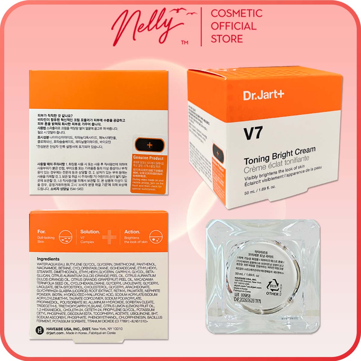 Kem Dưỡng Trắng Da V7 Toning Light Dr.Jart+ 50mL - fullsize