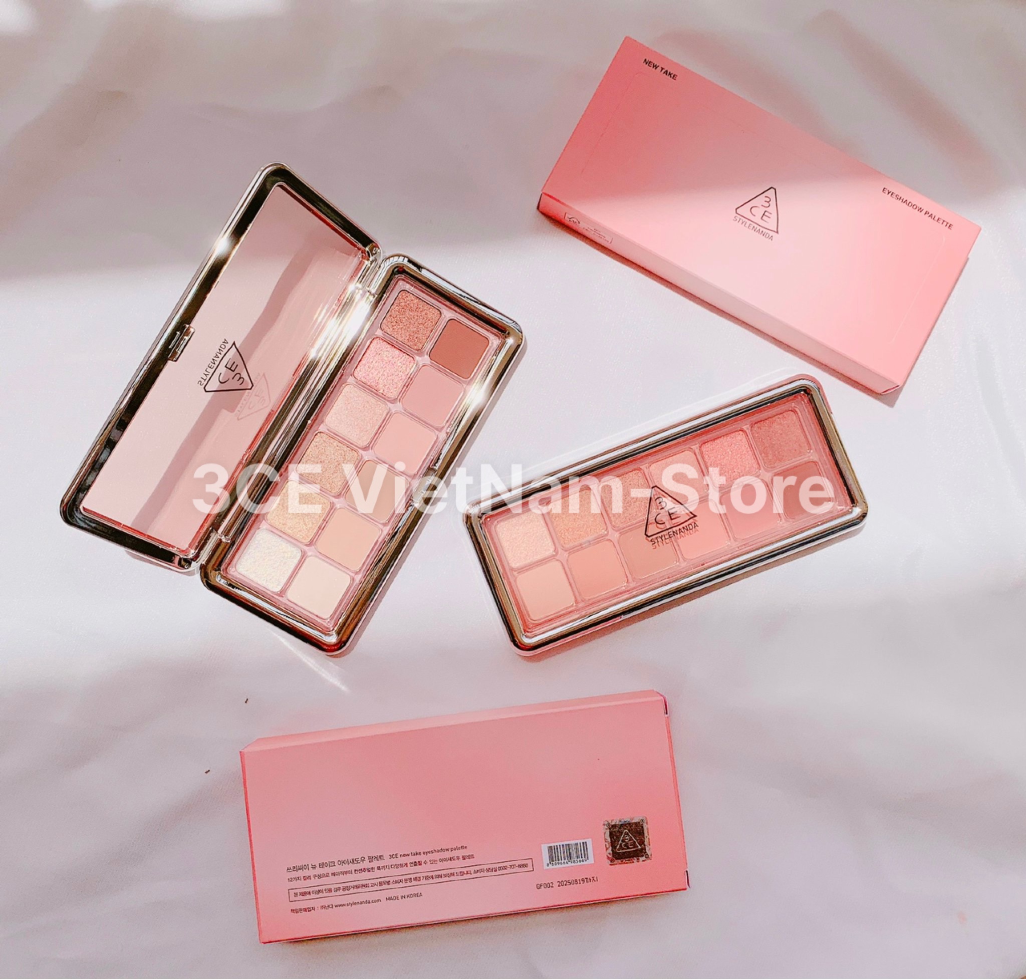 Phấn Mắt 12 Ô 3CE New Take Eyeshadow Palette (Motion Frame - Raw Neutrals - Creative Filter)