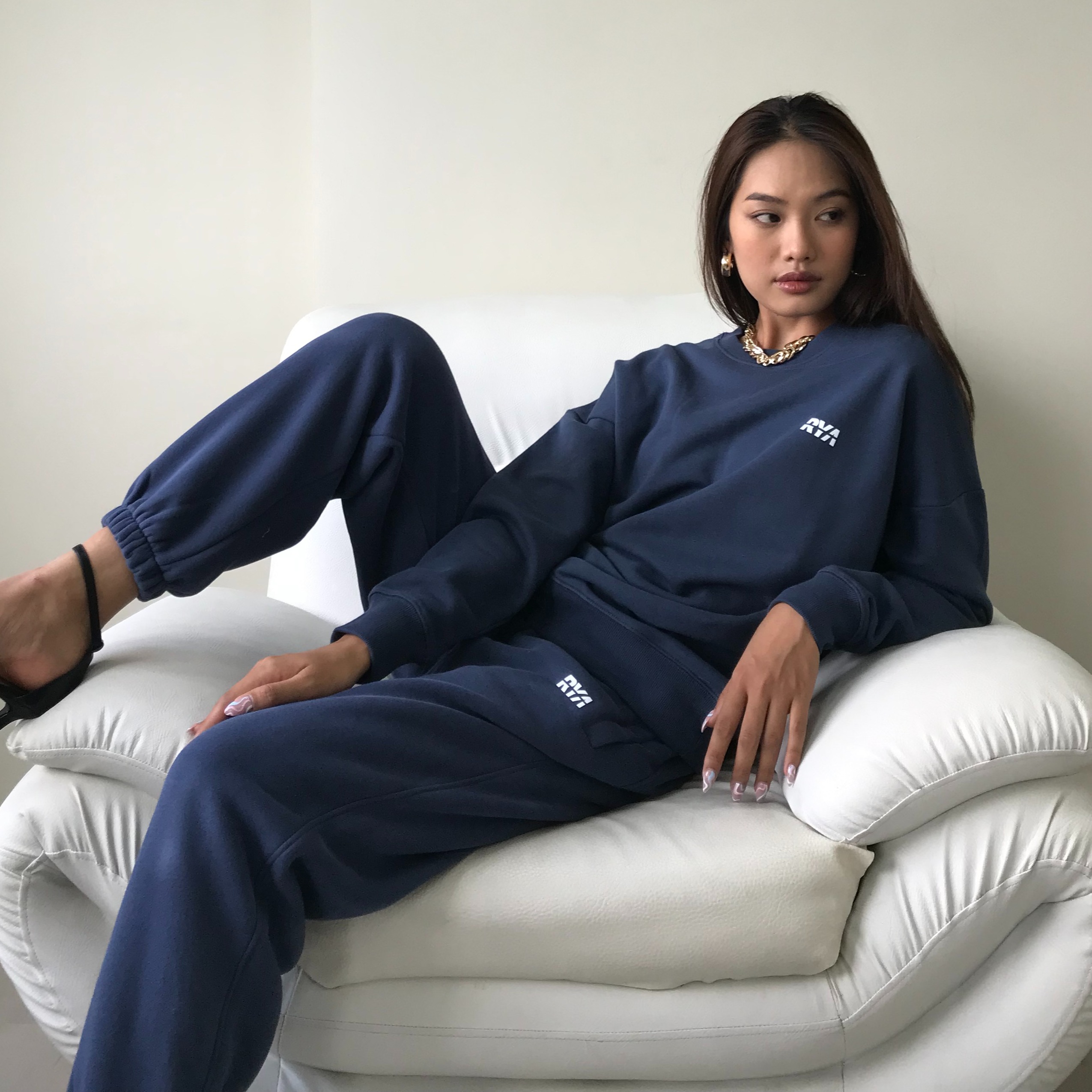 Quần jogger thể thao RYACTIVE - OVERSIZE JOGGER Navy