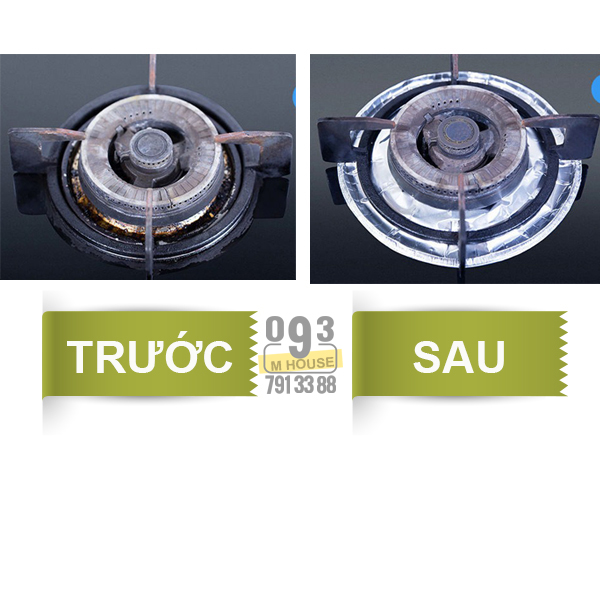 [HCM]Combo 10 Tấm Giấy Bạc Lót Bếp Ga Chắn Dầu Mỡ