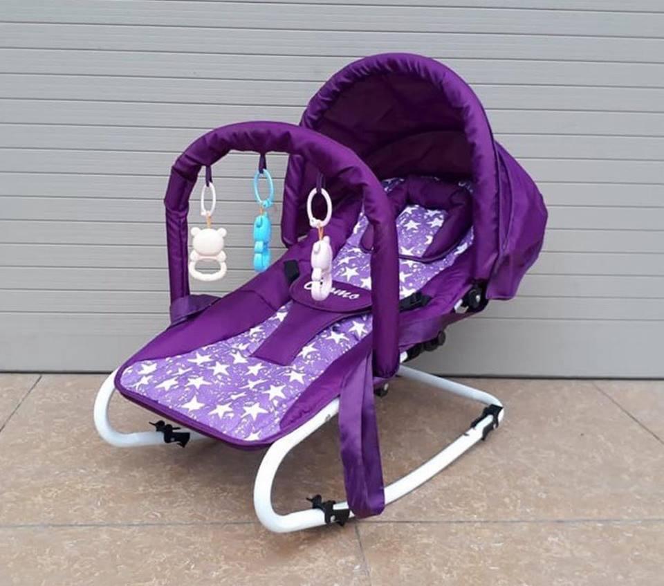 GHẾ RUNG CHO BÉ TẶNG KÈM ĐỒ CHƠI HÀNG CAO CẤP KHUNG DÀY