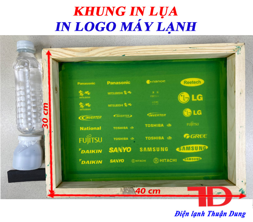 Khung In Logo Máy Lạnh, Khung In Lụa - Điện Lạnh Thuận Dung