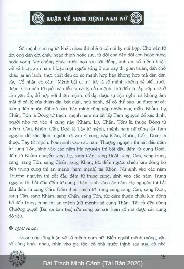 Bát trạch minh cảnh (bìa cứng)