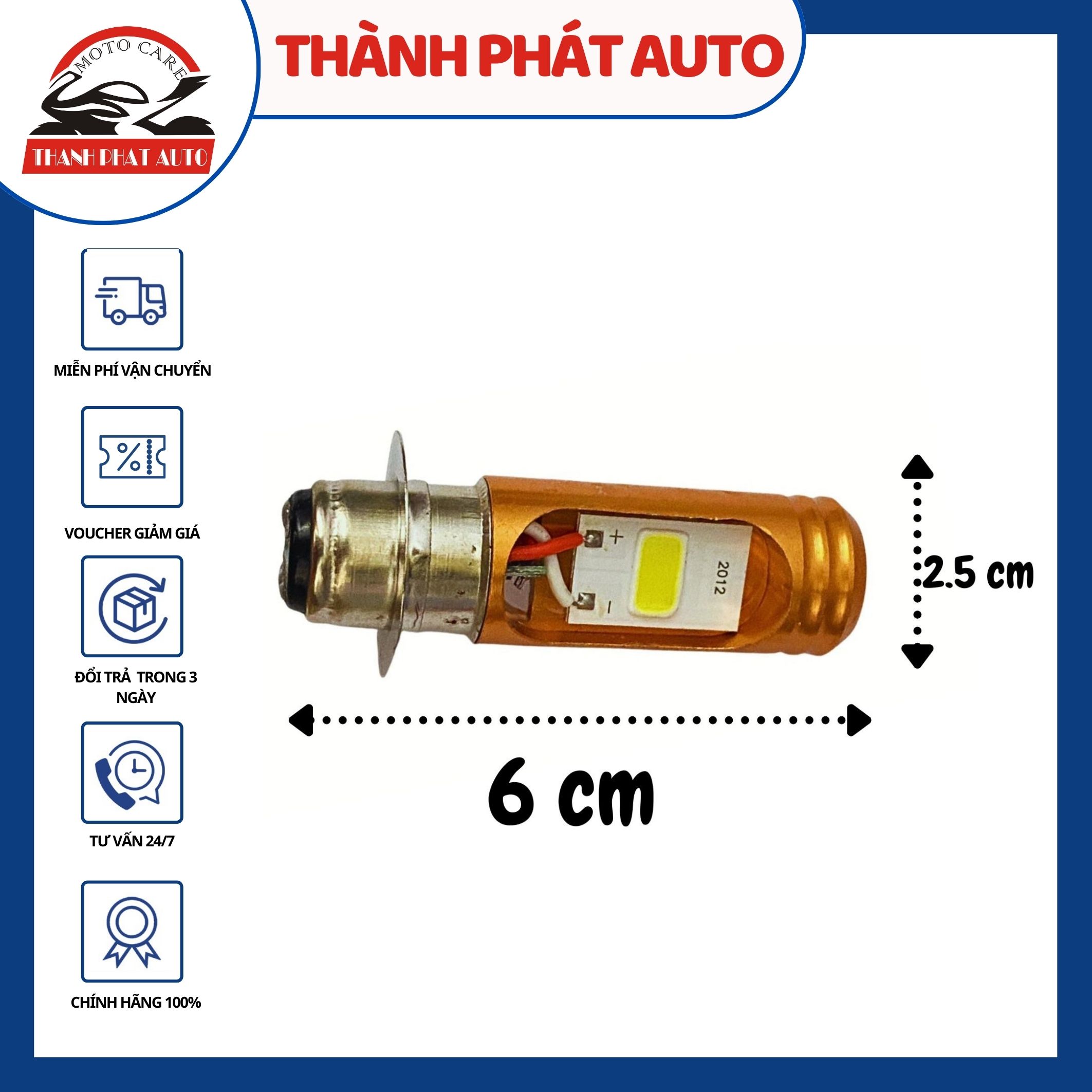 [HCM]Bóng led Fa-cos M5 gắn xe máy - 432