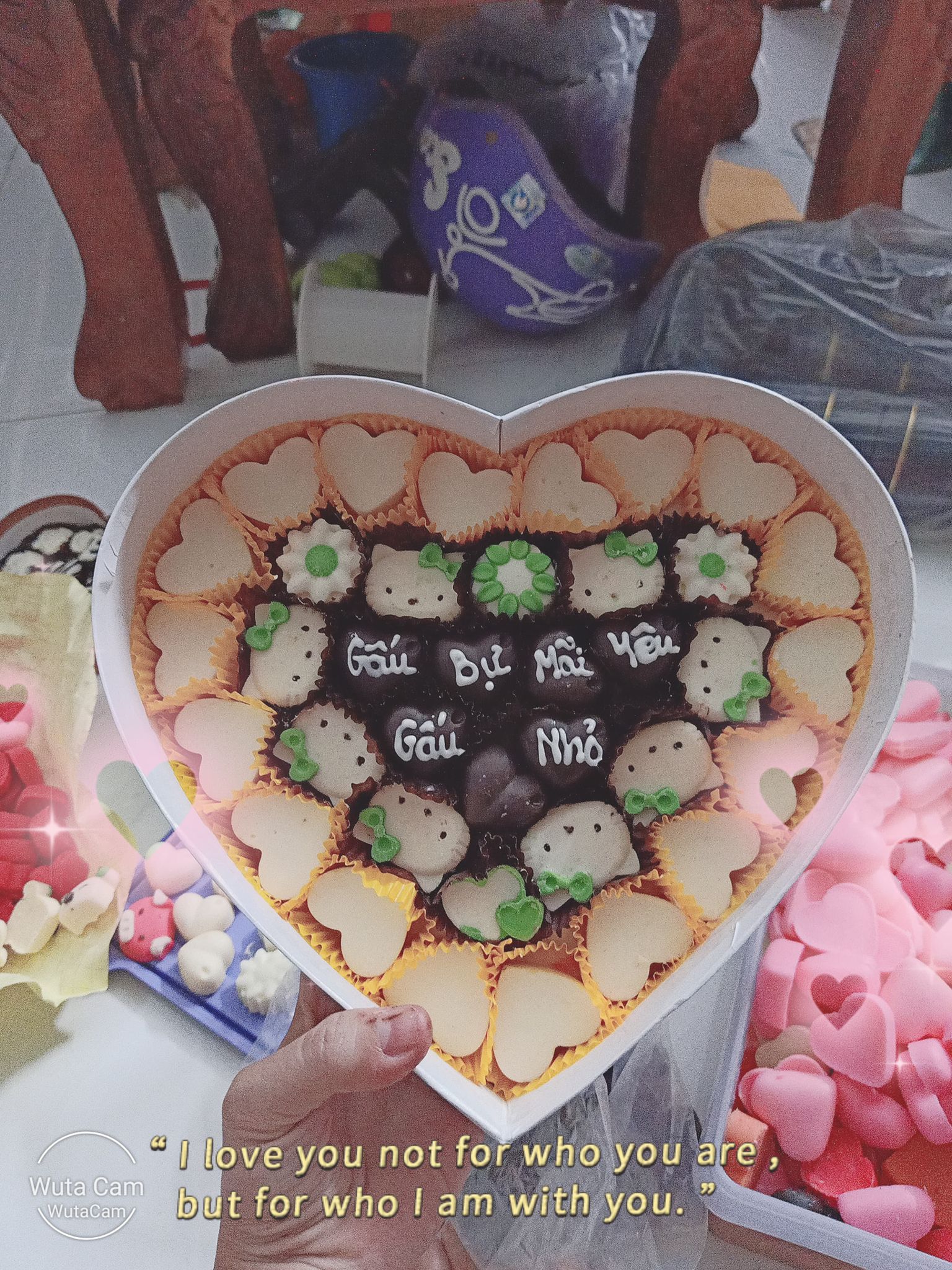 45 viên socola VALENTINE theo yêu cầu ( kèm thiệp nếu yêu cầu)