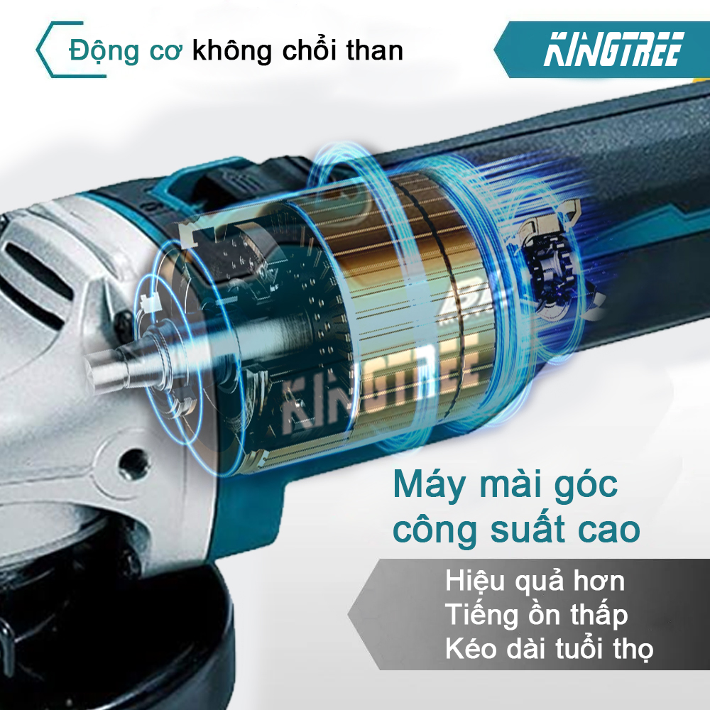 Thân máy mài pin Kingtree -động cơ không chổi than