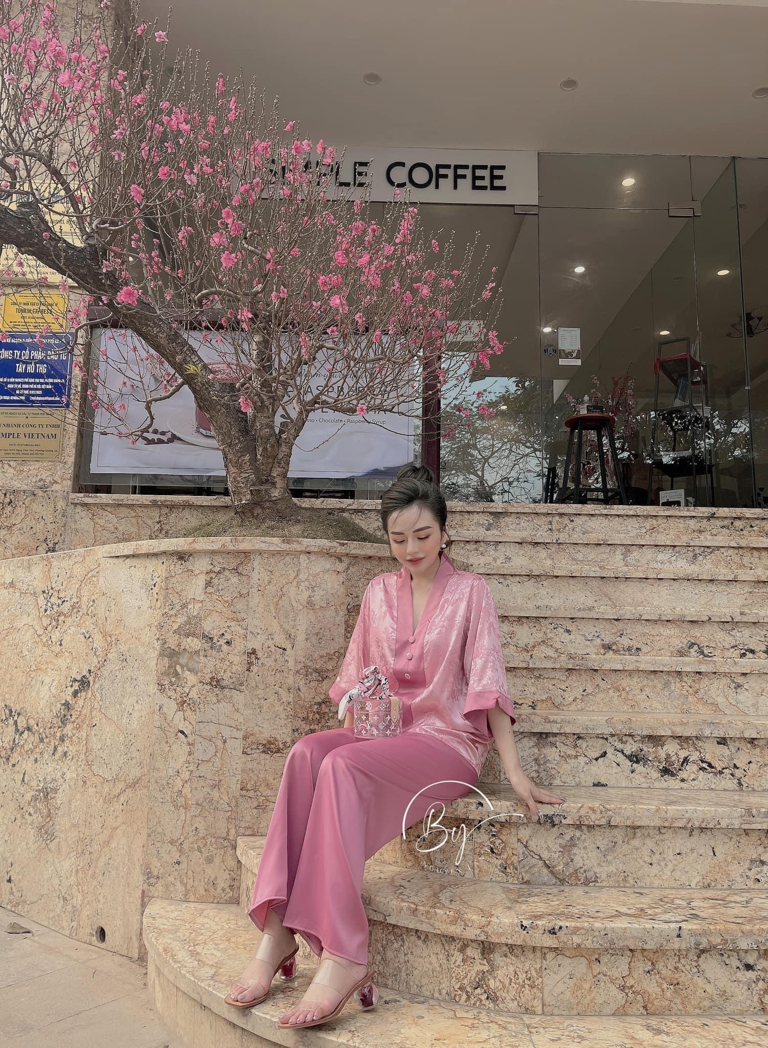 [HCM]Bộ đồ LAM đi chùa [SIÊU ĐẸP] Set bộ nữ mặc đi lễ lụa gấm CAO CẤP [FREESIZE TỪ 40-62KG] Đồ bộ nữ Pijama lụa đồ bộ đồ ngủ lụa đồ bộ nữ dễ thương
