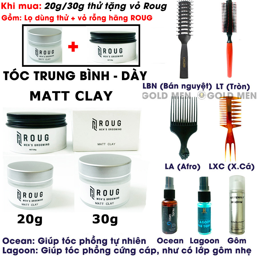 Roug Matt Clay Hair Wax - Matte Clay
