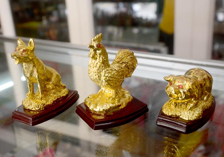 Bộ tượng 12 con giáp cao 7cm chất liệu bột đá