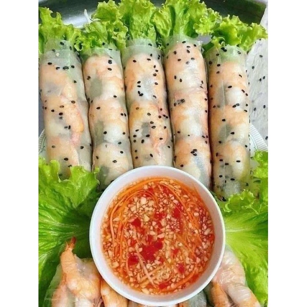 Bánh tráng nhúng mè đen đặc sản Phan Rang (Gói 1kg)