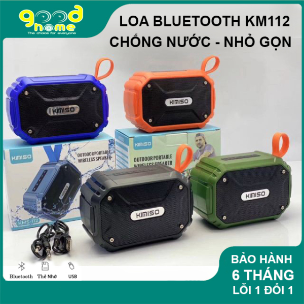 [Hàng chính hãng] Loa Bluetooth Kimiso KMS 112 chống nước đi mưa