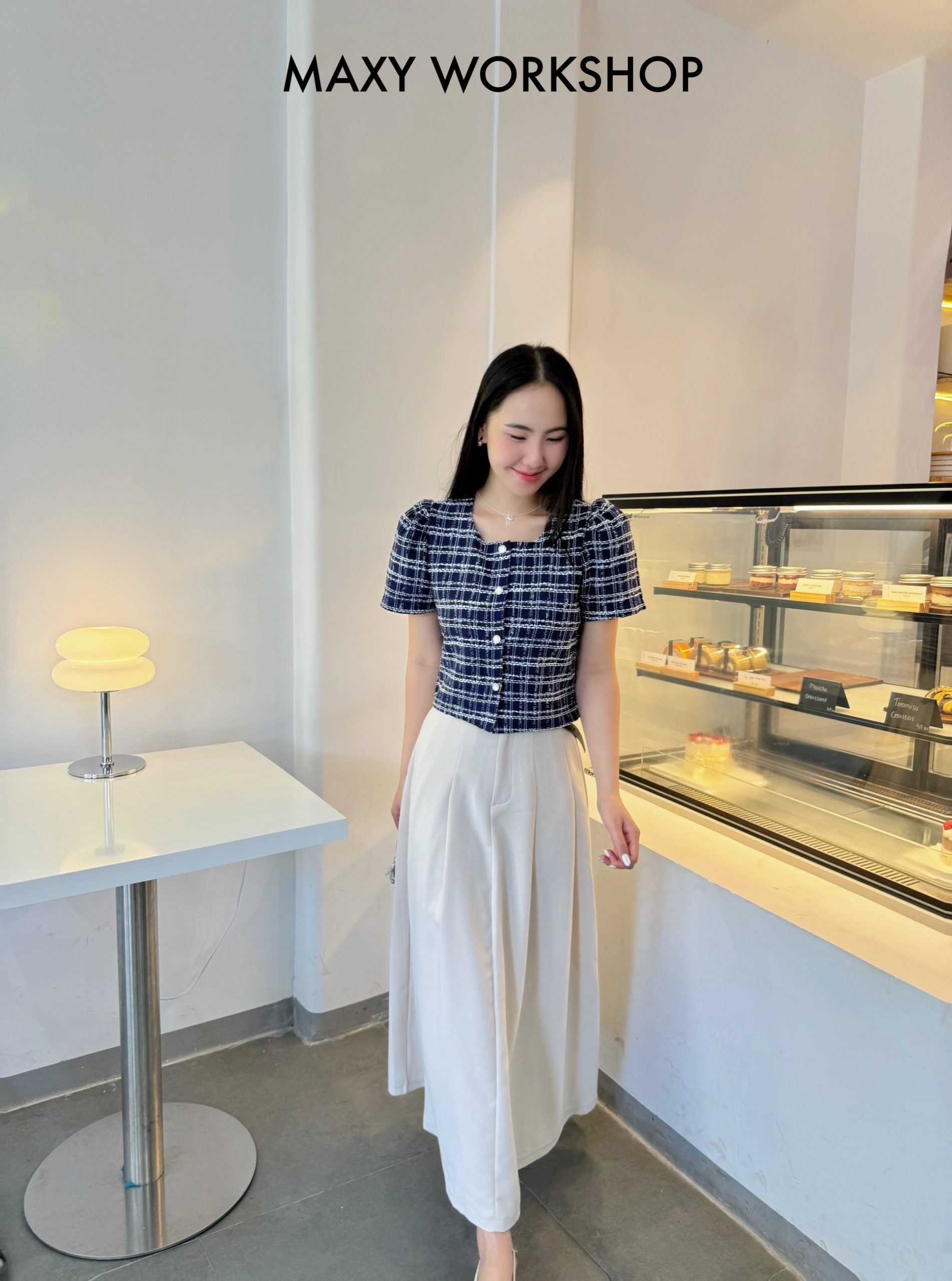 Chân váy dáng xòe xếp ly Long Pleated Skirt Maxy Workshop
