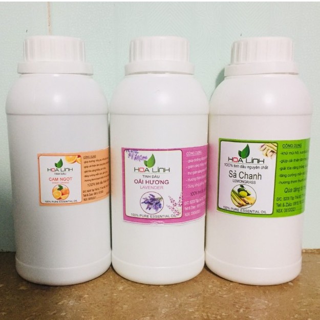 Tinh dầu SẢ CHANH nguyên chất , chai lớn 1 lít
