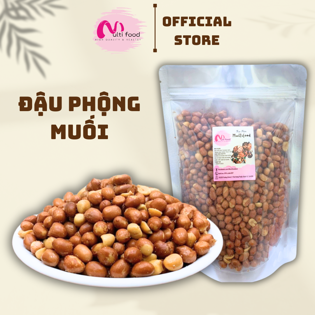 500g đậu phộng chiên muối multifood
