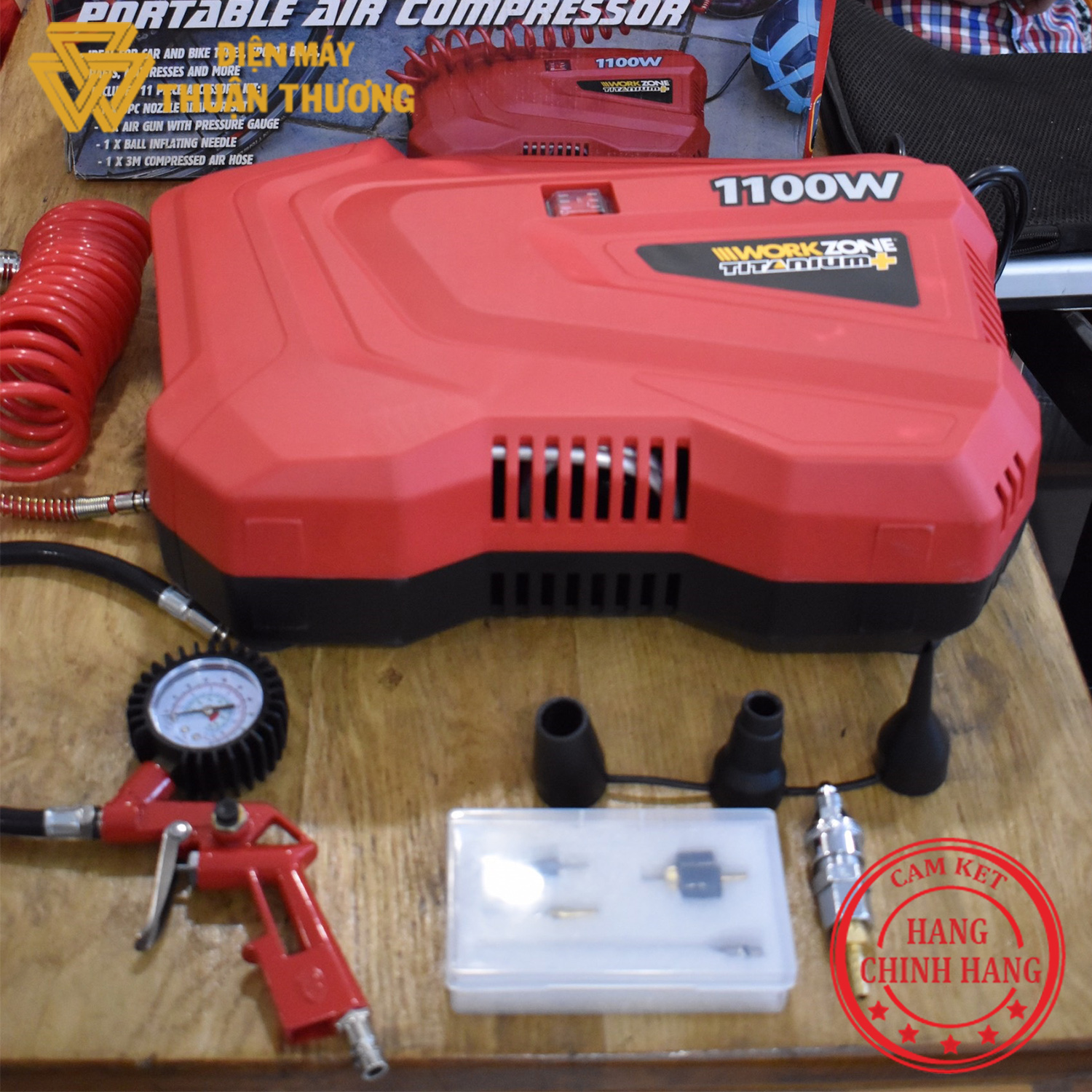 Máy Bơm Hơi 1100W Workzone PAP110