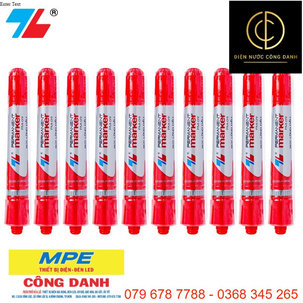 Combo 10 Bút lông dầu Thiên Long PM-09