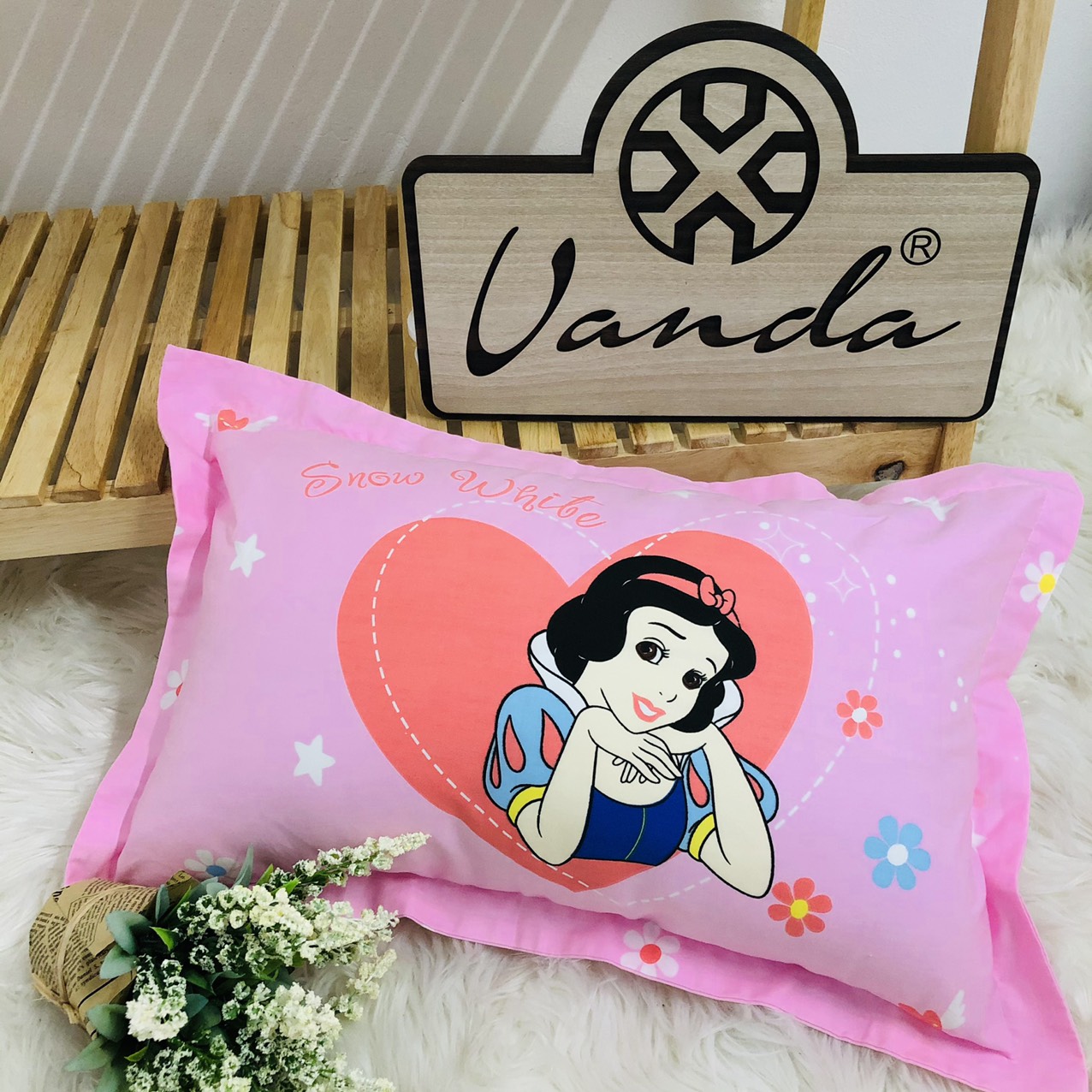 Gối đầu cho bé vỏ cotton nhập khẩu cao cấp