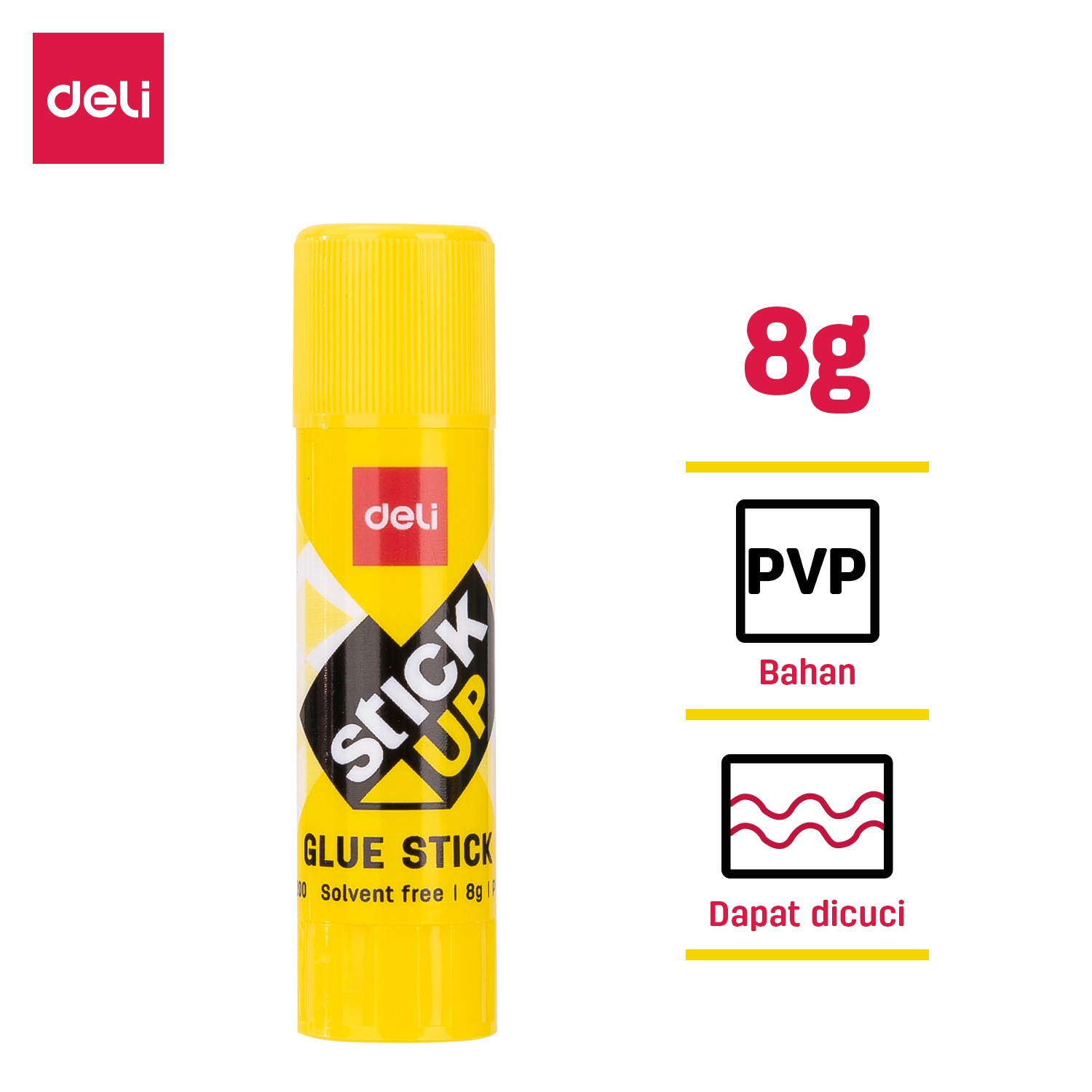 Combo 5 Lọ Hồ Khô Dạng Thỏi Deli 8g A20010 - Hiệu Quả Bám Dính Mạnh, Ít Mùi, Khô Nhanh Khi Sử Dụng