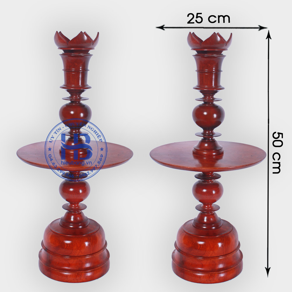 Pair of High Quality Huong Wood Light Stands (2 Pieces) Many Sizes