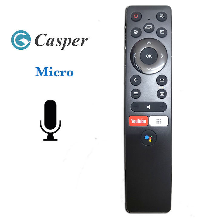 Điều khiển Remote TV Casper Smart TV Có Micro Giọng Nói Hàng Chuẩn Chính Hãng