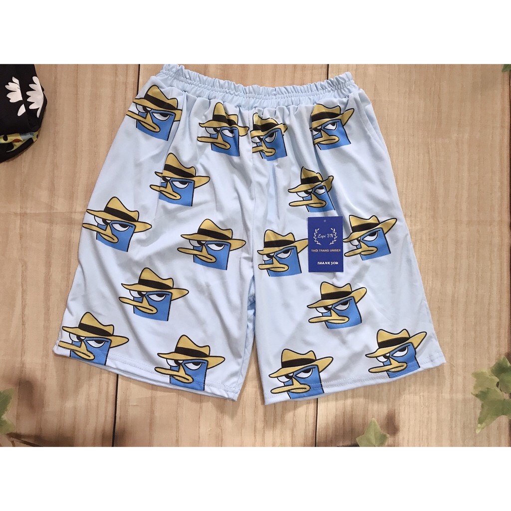 Quần đùi cotton hình thú hoạt hình 3d cartoon siêu dễ thương quần đùi hoạt hình quần đùi nam nữ mặc nhà quần đùi hàn quốc xinh xắn ttslb0077