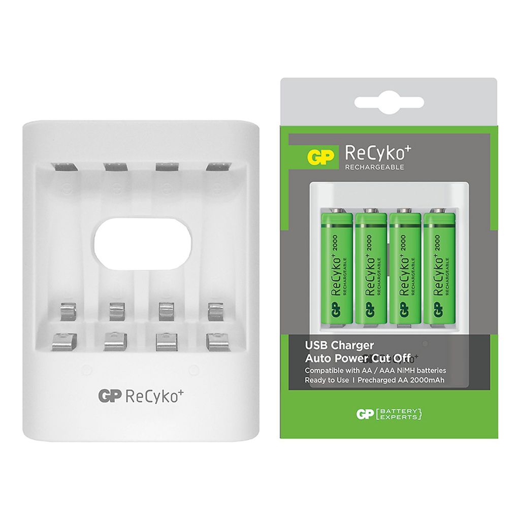 BỘ SẠC PIN GP RECYKO AA/AAA