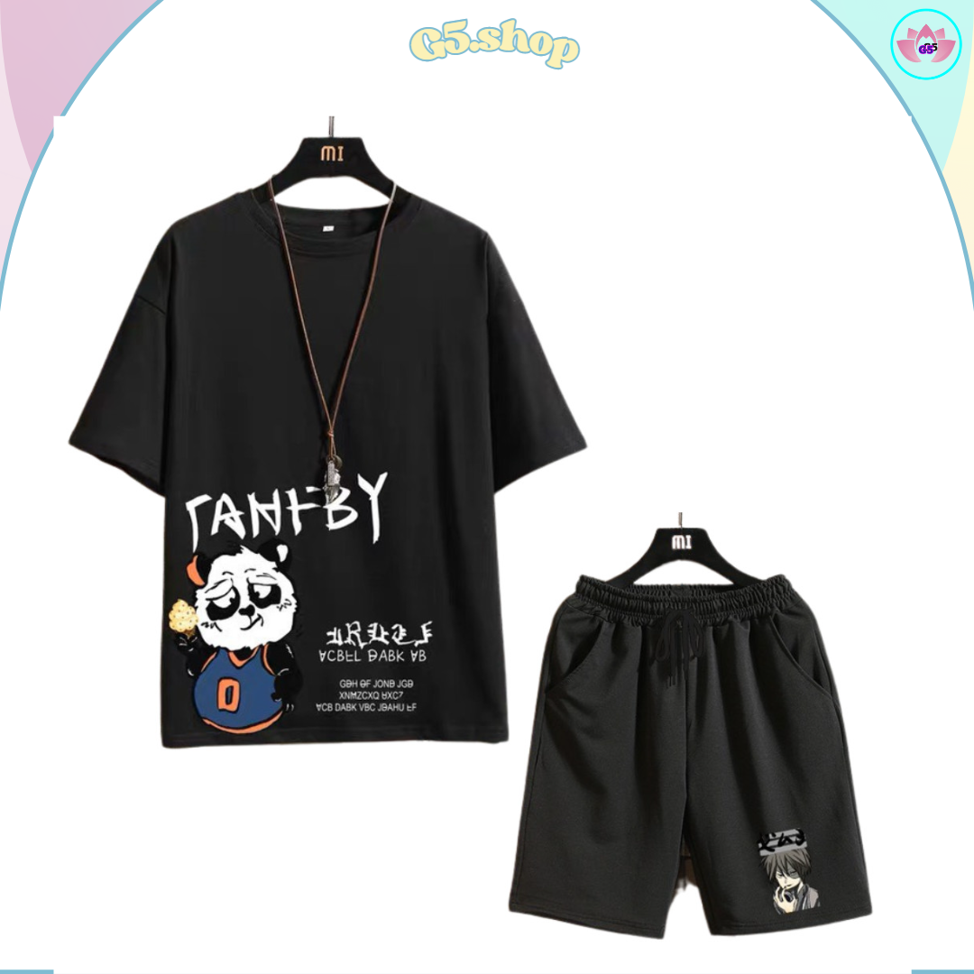 Bộ thể thao nam, bộ quần áo nam, bộ đồ nam mùa hè vải thun mịn mát TANFBY - Trùm Túi A1 S0
